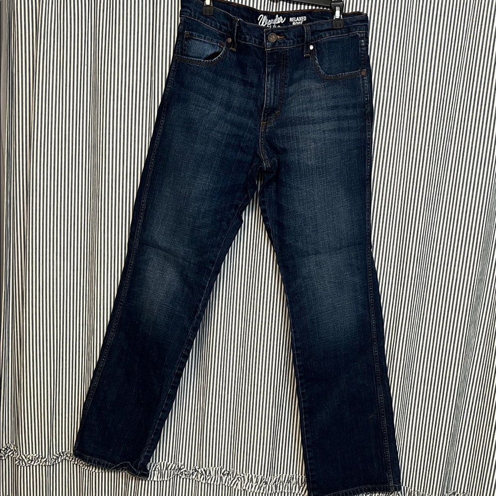 Wrangler Dark Blue Straight Jeans
